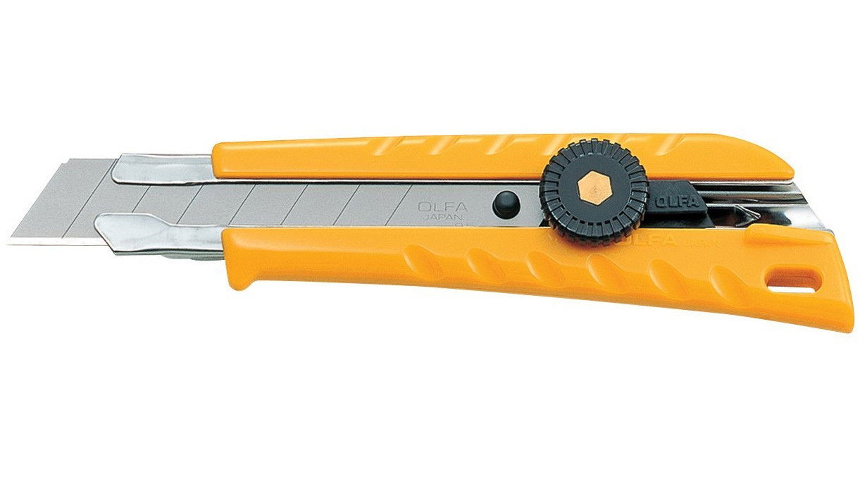 Olfa L-1/GREEN törhető pengéjű vágókés csavaros pengerögzítővel, újrahasznosított műanyag, 18 mm termék fő termékképe