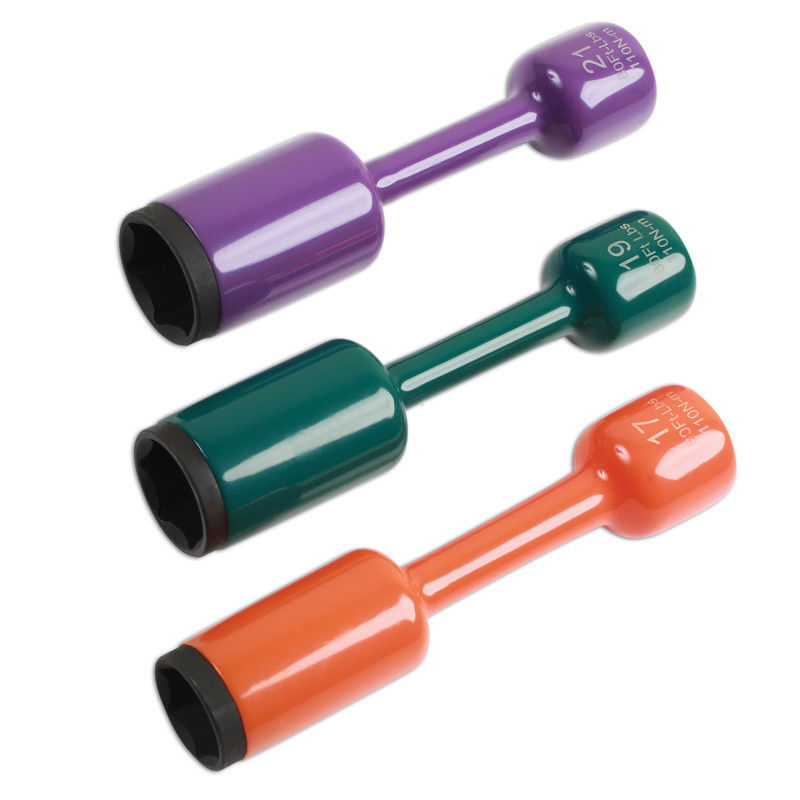 Laser Tools LAS-6679 1/2"-os légkulcsfej készlet alufelnihez torziós nyomatékhatárolóval, 3 részes termék fő termékképe